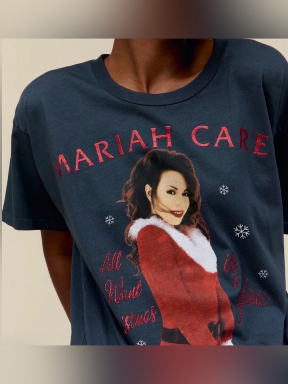 Mariah Carey All I Want for Christmas Is You Tee by Daydreamer LA